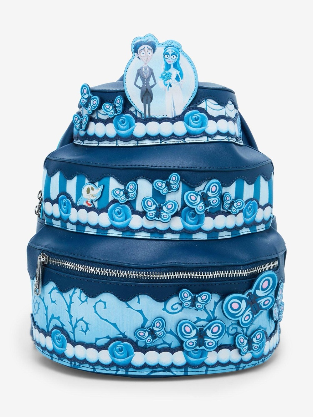 NWT Loungefly Tim Burtons Corpse Bride figural cake backpack